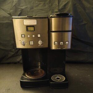 Cuisinart Black Stainless Collection 12 Cup Coffeemaker & Kcup Brewer SS-15
